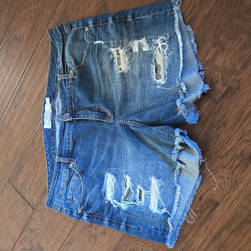 Torrid Distressed Jean Shorts